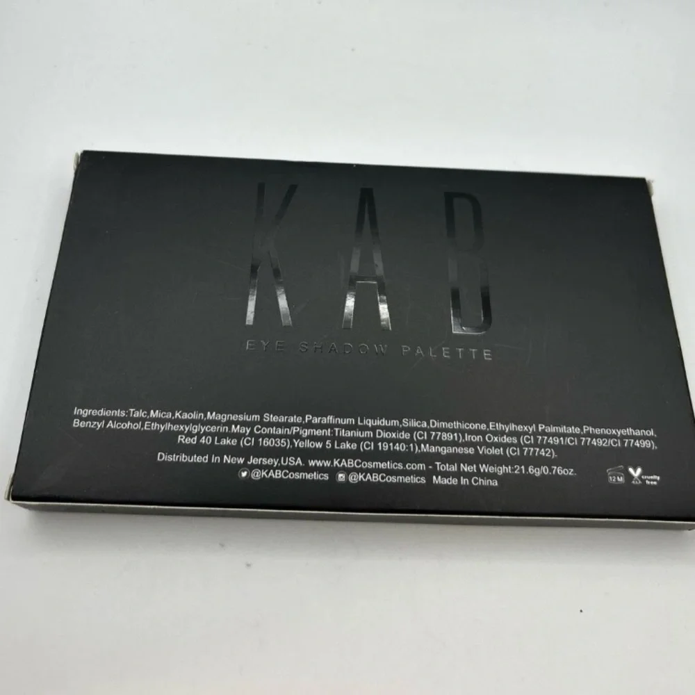 KAB‎ Cosmetics Day and Night Eyeshadow Palette and Eye Brush Set MSRP $82